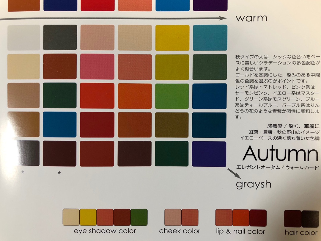 パーソナルカラー診断を受けてみました!